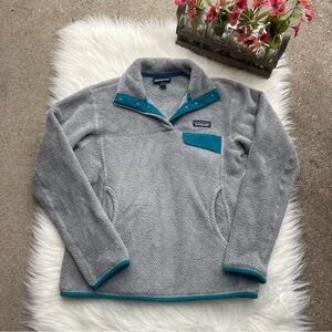 Patagonia Grey Fleece Pullover Jacket Size Small